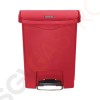 Rubbermaid Slim Jim Front Step Pedaleimer rot 30L Kapazität: 30L | rot | Polyäthylenharz