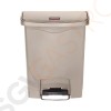 Rubbermaid Slim Jim Front Step Pedaleimer beige 30L Kapazität: 30L | beige | Polyäthylenharz