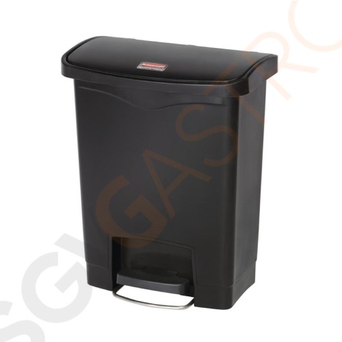 Rubbermaid Slim Jim Front Step Pedaleimer schwarz 30L Kapazität: 30L | schwarz | Polyäthylenharz