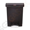 Rubbermaid Slim Jim Front Step Pedaleimer schwarz 30L Kapazität: 30L | schwarz | Polyäthylenharz