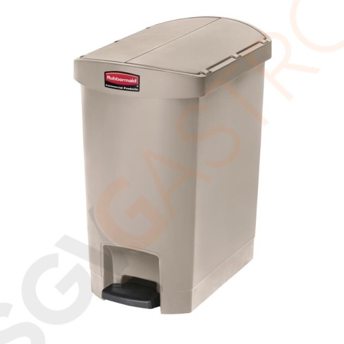 Rubbermaid Slim Jim End Step Pedaleimer beige 30L Kapazität: 30L | beige | Polyäthylenharz Rubbermaid Slim Jim End Step Pedaleimer beige 30L Kapazität: 30L | beige | Polyäthylenharz