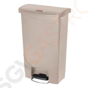 Rubbermaid Slim Jim Front Step Pedaleimer beige 50L Kapazität: 50L | beige | Polyäthylenharz Rubbermaid Slim Jim Front Step Pedaleimer beige 50L Kapazität: 50L | beige | Polyäthylenharz