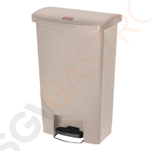 Rubbermaid Slim Jim Front Step Pedaleimer beige 50L Kapazität: 50L | beige | Polyäthylenharz Rubbermaid Slim Jim Front Step Pedaleimer beige 50L Kapazität: 50L | beige | Polyäthylenharz