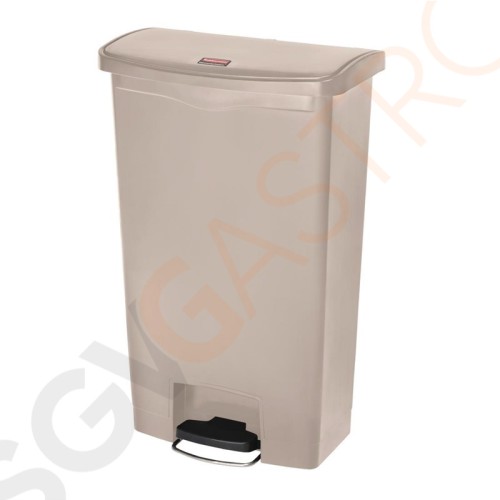 Rubbermaid Slim Jim Front Step Pedaleimer beige 68L Kapazität: 68L | beige | Polyäthylenharz