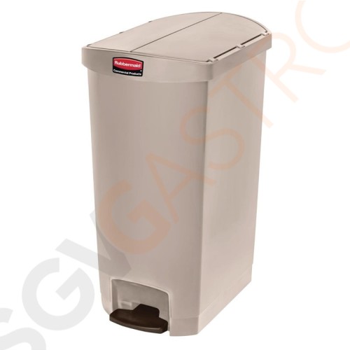 Rubbermaid Slim Jim End Step Pedaleimer beige 68L Kapazität: 68L | beige | Polyäthylenharz Rubbermaid Slim Jim End Step Pedaleimer beige 68L Kapazität: 68L | beige | Polyäthylenharz
