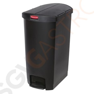 Rubbermaid Slim Jim End Step Pedaleimer schwarz 68L Kapazität: 68L | schwarz | Polyäthylenharz