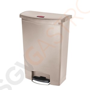 Rubbermaid Slim Jim Front Step Pedaleimer beige 90L Kapazität: 90L | beige | Polyäthylenharz Rubbermaid Slim Jim Front Step Pedaleimer beige 90L Kapazität: 90L | beige | Polyäthylenharz