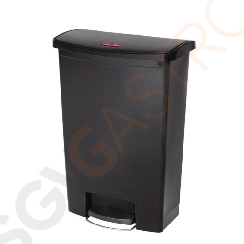 Rubbermaid Slim Jim Front Step Pedaleimer schwarz 90L Kapazität: 90L | schwarz | Polyäthylenharz