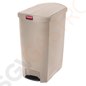 Rubbermaid Slim Jim End Step Pedaleimer beige 90L Kapazität: 90L | beige | Polyäthylenharz