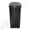 Rubbermaid Slim Jim End Step Pedaleimer schwarz 90L Kapazität: 90L | schwarz | Polyäthylenharz