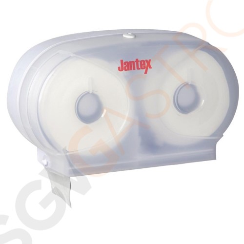 Jantex Micro doppelter Toilettenpapierspender Geeignet für Papier GL063 | 33,4 x 20,7 x 12,7cm Jantex Micro doppelter Toilettenpapierspender Geeignet für Papier GL063 | 33,4 x 20,7 x 12,7cm
