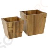 Olympia Behälter Akazienholz 13cm 13 x 13 x 13cm | Akazienholz