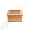 Olympia Teedose 4 Fächer | 9 x 20 x 16cm | Heveaholz Olympia Teedose 4 Fächer | 9 x 20 x 16cm | Heveaholz