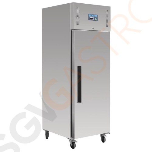Polar Serie U Kühlschrank Edelstahl in Bäckereiabmessung 850L 350W/230V | 201 x 74 x 90cm | (Nutz)Kapazität: 850/619L / 18 Bäckereiroste | 1-türig | Edelstahl