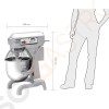 Buffalo Planetenmixer 20L 1,1kW/230V | Kapazität: 20L | Drei Gänge