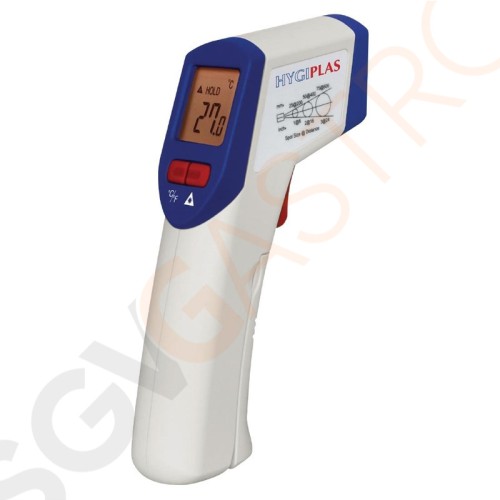 Hygiplas Mini Infrarot Thermometer Temperaturbereich: -20°C bis +320°C. Nimmt Temperaturen auf ohne Kontakt. Hygiplas Mini Infrarot Thermometer Temperaturbereich: -20°C bis +320°C. Nimmt Temperaturen auf ohne Kontakt.