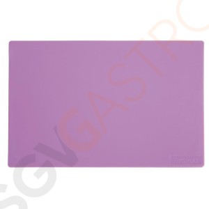 Hygiplas standard Schneidebrett mit geringer Dichte lila Größe: 12(H) x 450(W) x 300(L)mm. Material: LDPE. Hygiplas standard Schneidebrett mit geringer Dichte lila Größe: 12(H) x 450(W) x 300(L)mm. Material: LDPE.