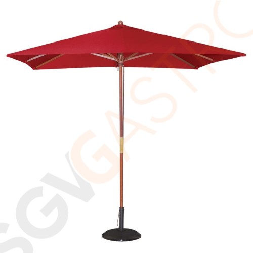 Bolero quadratischer Sonnenschirm rot 2,5m 2,73 x 2,5 x 2,5m | rot | Flaschenzugsystem Bolero quadratischer Sonnenschirm rot 2,5m 2,73 x 2,5 x 2,5m | rot | Flaschenzugsystem