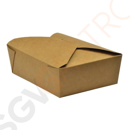 Vegware No.5 Kompostierbare Speisenbox aus Pappe 1L 1L | 150 Stück Vegware No.5 Kompostierbare Speisenbox aus Pappe 1L 1L | 150 Stück