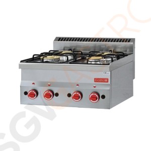 Gastro M Gasherd 60/60PCG 12,2kW | 4 Brenner | Erdgas | 600-Serie