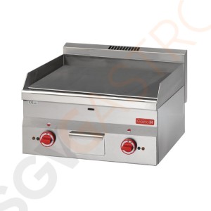 Gastro M elektrische Grillplatte 60/60FTE Für festen Anschluss | 6kW/400V | Gussstahlplatte | 60 x 60cm | glatt | 600-Serie