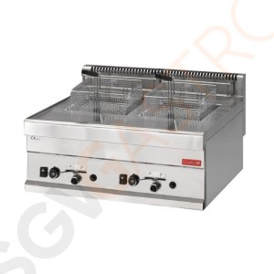 Gastro M Gasdoppelfritteuse 65/70FRG 2 x 8L 12,6kW | Kapazität: 2 x 8L | Erdgas | 650-Serie
