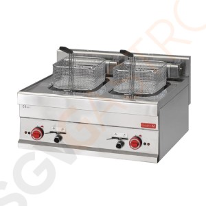 Gastro M Doppelfritteuse 65/70FRE 2 x 10L 15kW/400V | Kapazität: 2 x 10L | 650-Serie