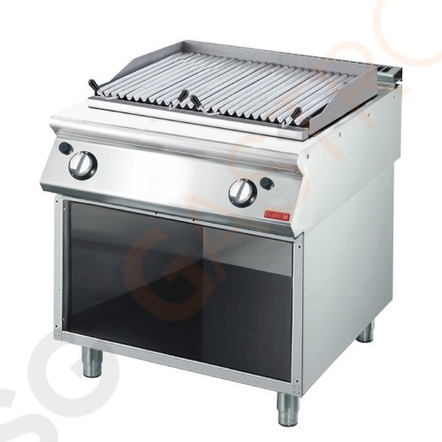 Gastro M Lavasteingrill 70/80GRL 15kW | Erdgas | 80 x 70cm | inklusive Lavasteine und Adapter für Propangas | 700-Serie Gastro M Lavasteingrill 70/80GRL 15kW | Erdgas | 80 x 70cm | inklusive Lavasteine und Adapter für Propangas | 700-Serie