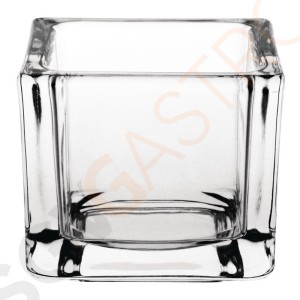 Olympia quadratische Teelichthalter Glas klar 6 Stück | Glas | klar