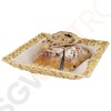 Olympia quadratischer Brotkorb Wasserhyazinthe 30cm 7 x 30 x 30cm | Wasserhyazinthe