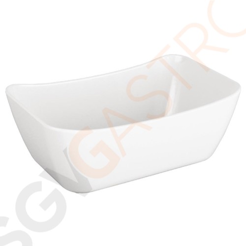 Kristallon Curve Schale weiß GN1/4 10 x 16,3 x 26,5cm (GN1/4) | Melamin | weiß