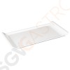 Kristallon rechteckiges Tablett weiß 15 x 30cm 2,5 x 15 x 30cm | Melamin | weiß