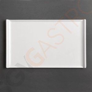 Kristallon rechteckiges Tablett weiß 25 x 30cm 2,5 x 25 x 30cm | Melamin | weiß Kristallon rechteckiges Tablett weiß 25 x 30cm 2,5 x 25 x 30cm | Melamin | weiß