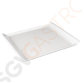 Kristallon rechteckiges Tablett weiß 25 x 30cm 2,5 x 25 x 30cm | Melamin | weiß