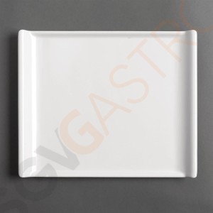 Kristallon rechteckiges Tablett weiß 33 x 53cm 2,5 x 33 x 53cm | Melamin | weiß Kristallon rechteckiges Tablett weiß 33 x 53cm 2,5 x 33 x 53cm | Melamin | weiß