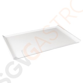 Kristallon rechteckiges Tablett weiß 33 x 53cm 2,5 x 33 x 53cm | Melamin | weiß