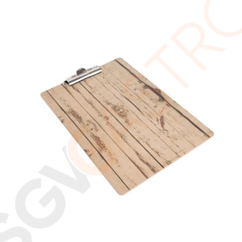 Olympia Speisekarte Klemmbrett Holzoptik A4 GM300 | A4