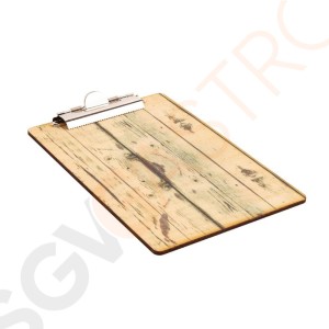 Olympia Speisekarte Klemmbrett Holzoptik A5 GM301 | A5 Olympia Speisekarte Klemmbrett Holzoptik A5 GM301 | A5