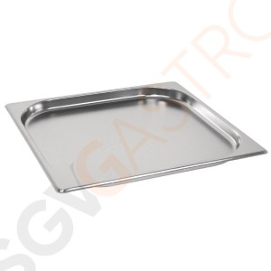 Vogue GN-Behälter Edelstahl 20mm GN2/3 GN2/3. Tiefe: 20mm. Kapazität: 1,35 Liter. Vogue GN-Behälter Edelstahl 20mm GN2/3 GN2/3. Tiefe: 20mm. Kapazität: 1,35 Liter.