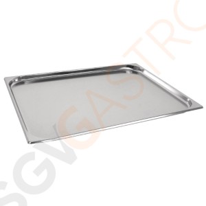 Vogue GN-Behälter Edelstahl 20mm GN2/1 GN2/1. Tiefe: 20mm. Kapazität: 5,4 Liter. Vogue GN-Behälter Edelstahl 20mm GN2/1 GN2/1. Tiefe: 20mm. Kapazität: 5,4 Liter.