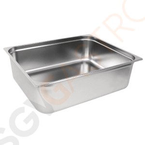 Vogue GN-Behälter Edelstahl 200mm GN2/1 GN2/1. Tiefe: 200mm. Kapazität: 49,5 Liter.