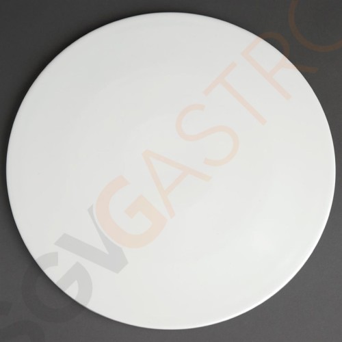 Olympia Whiteware randlose Pizzateller 33cm 6 Stück | 33(Ø)cm | Porzellan Olympia Whiteware randlose Pizzateller 33cm 6 Stück | 33(Ø)cm | Porzellan