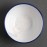 Olympia emaillierte Dessertschalen weiß-blau 6cm 6 Stück | 6 x 15,5(Ø)cm | Edelstahl und Glasemail | weiß mit blauem Rand