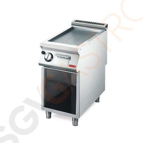 Gastro M Gasgrillplatte GM70/40FTRGS 6kW | 40 x 70cm | gerillt | Erdgas | 700-Serie