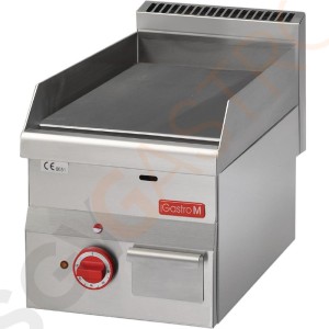 Gastro M elektrische Grillplatte 60/30FTE 3kW/400V | Gussstahlplatte | 30 x 60cm | glatt | 600-Serie