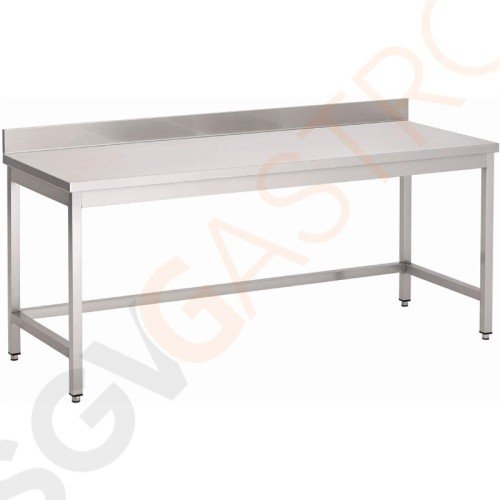 Gastro M Arbeitstisch mit Aufkantung 150cm lang Mit Aufkantung | Edelstahl | 85 x 150 x 70cm