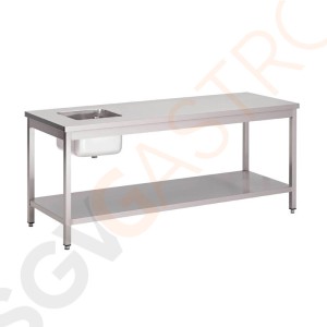 Arbeitstisch mit Spülbecken