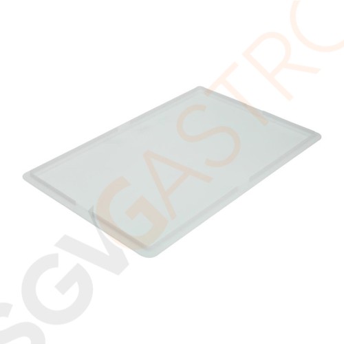 Deckel für stapelbare Pizzateigbehälter 60x40cm Material: Polyethylen. Größe: 60 x 40cm.