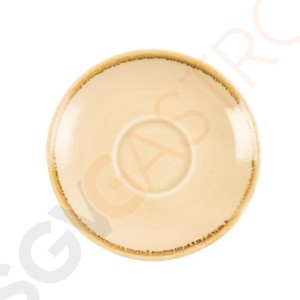 Olympia Kiln Untertassen Sandstein 11,5cm Passend zu Espressotassen HC388, GP328, GP344, GP360, GP476 | 6 Stück | 11,5(Ø)cm | Porzellan | Sandstein