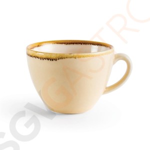 Olympia Kiln Cappuccinotassen Sandstein 23cl Passend zu Untertassen HC391, GP331 ,GP347, GP363, GP479 | 6 Stück | Kapazität: 23cl | Porzellan | Sandstein